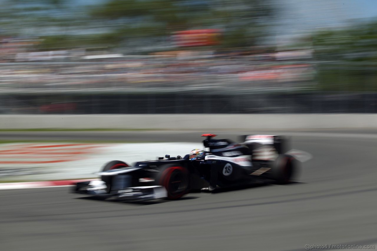 GP CANADA, 09.06.2012- Prove Libere 3, Pastor Maldonado (VEN) Williams F1 Team FW34