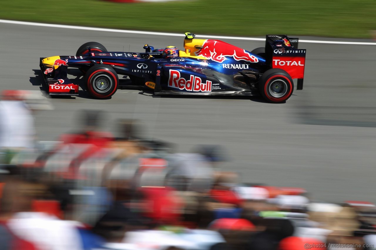 GP CANADA, 09.06.2012- Prove Libere 3, Mark Webber (AUS) Red Bull Racing RB8