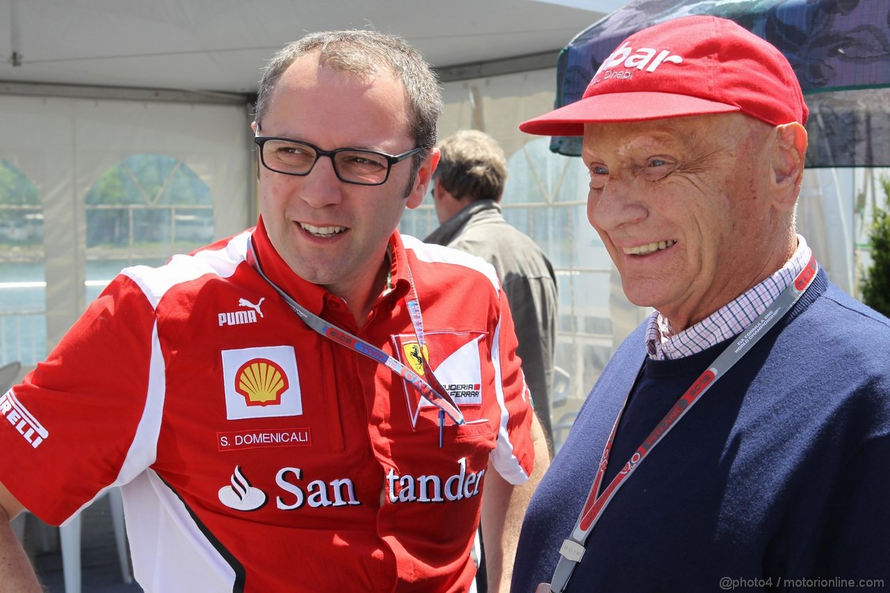 GP CANADA, 09.06.2012- Stefano Domenicali (ITA), Team Principal e Nikki Lauda (AU) 