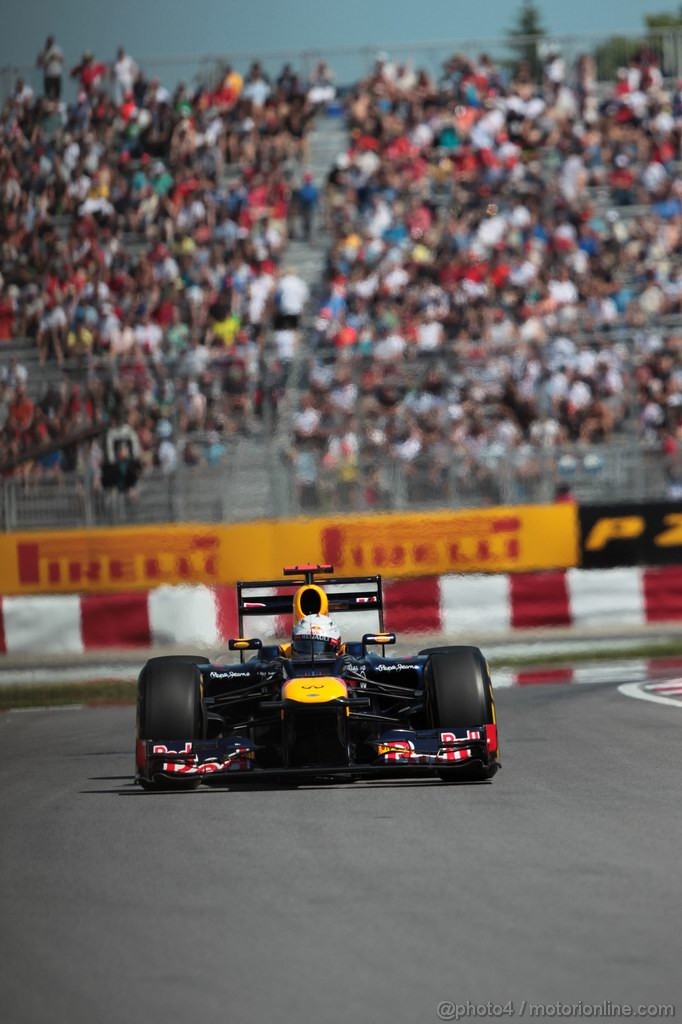 GP CANADA, 09.06.2012- Prove Libere 3, Sebastian Vettel (GER) Red Bull Racing RB8 