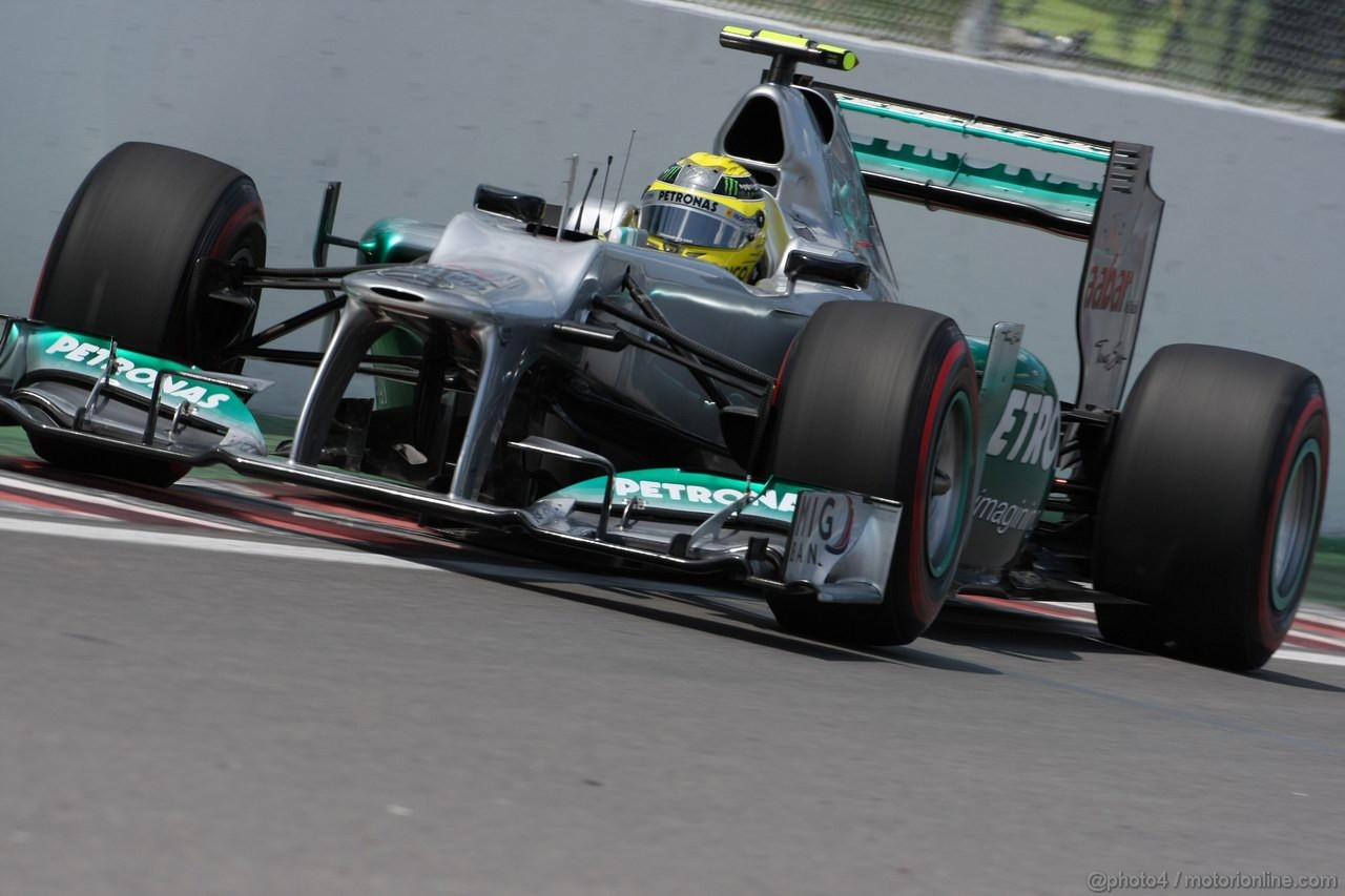 GP CANADA, 09.06.2012- Qualifiche, Nico Rosberg (GER) Mercedes AMG F1 W03 