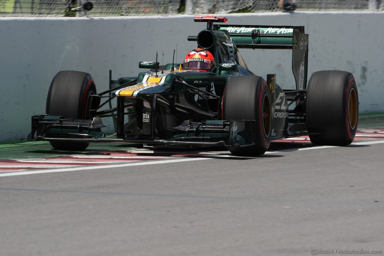 GP CANADA, 09.06.2012- Qualifiche, Heikki Kovalainen (FIN) Caterham F1 Team CT01 