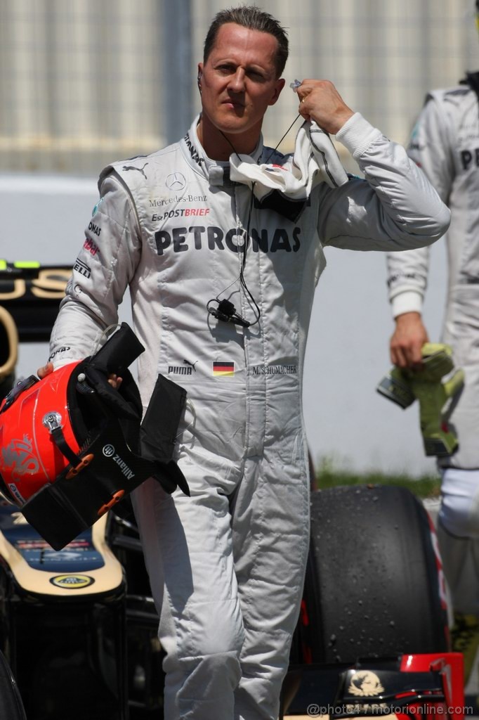 GP CANADA, 09.06.2012- Qualifiche, Michael Schumacher (GER) Mercedes AMG F1 W03 