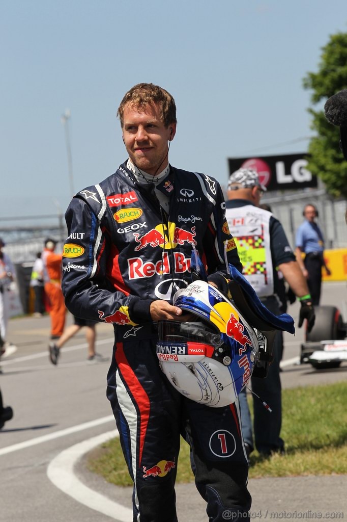 GP CANADA, 09.06.2012- Qualifiche, Sebastian Vettel (GER) Red Bull Racing RB8 pole position
