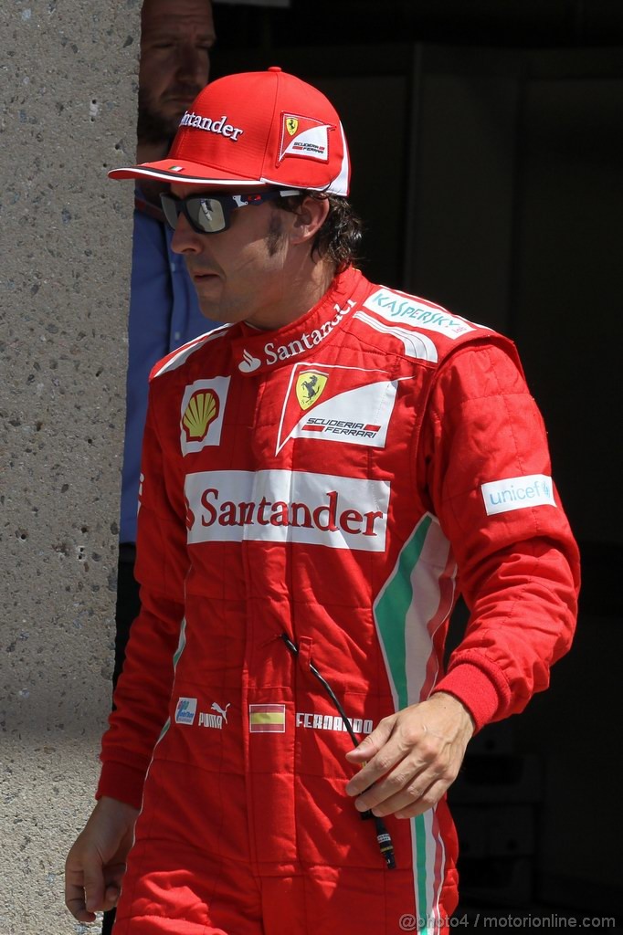 GP CANADA, 09.06.2012- Qualifiche, Fernando Alonso (ESP) Ferrari F2012 