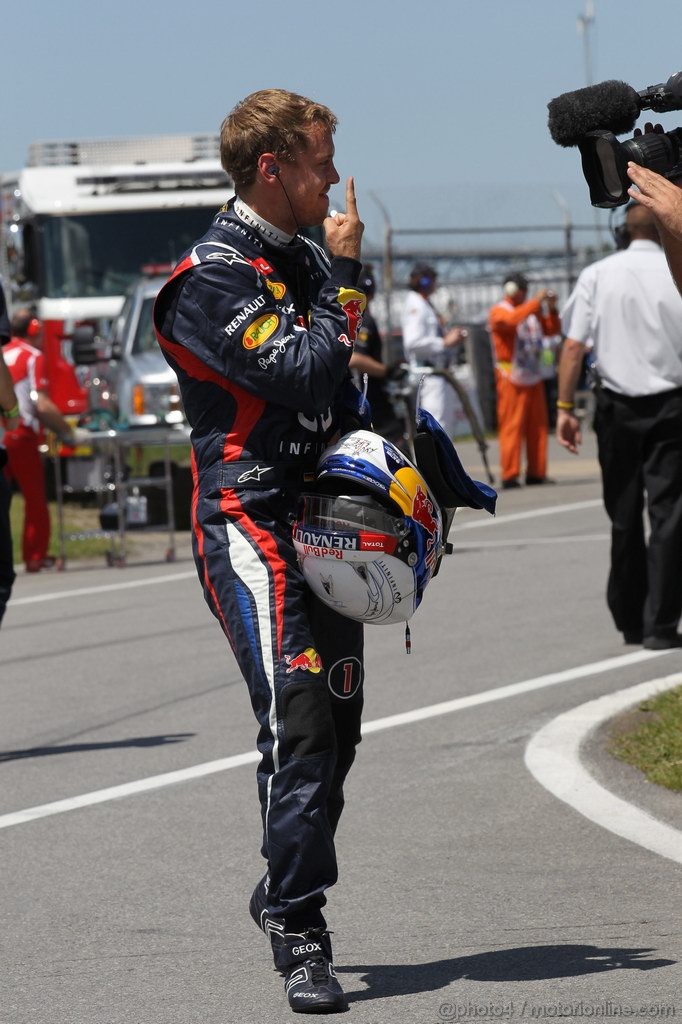 GP CANADA, 09.06.2012- Qualifiche, Sebastian Vettel (GER) Red Bull Racing RB8 pole position