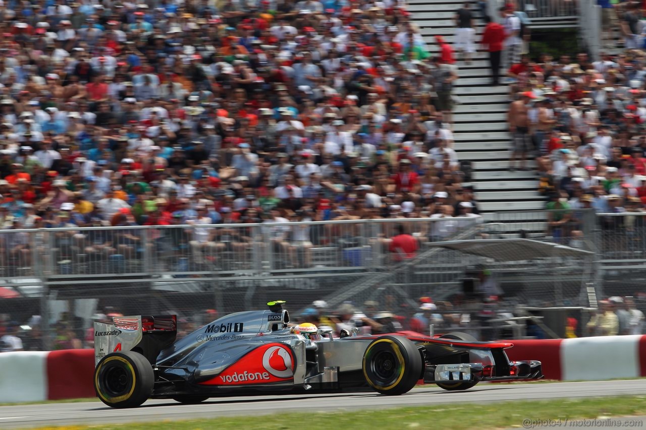 GP CANADA, 09.06.2012- Qualifiche, Lewis Hamilton (GBR) McLaren Mercedes MP4-27 