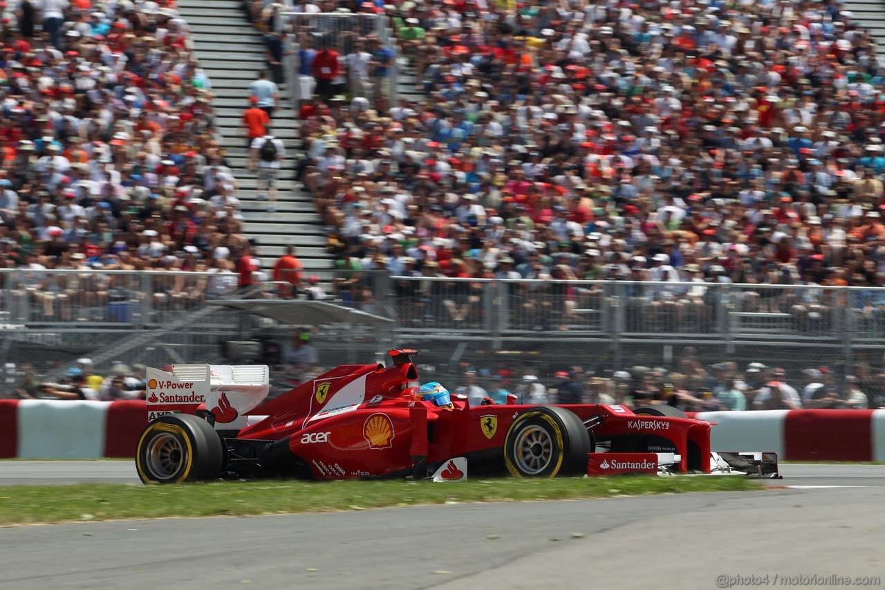 GP CANADA, 09.06.2012- Qualifiche, Fernando Alonso (ESP) Ferrari F2012