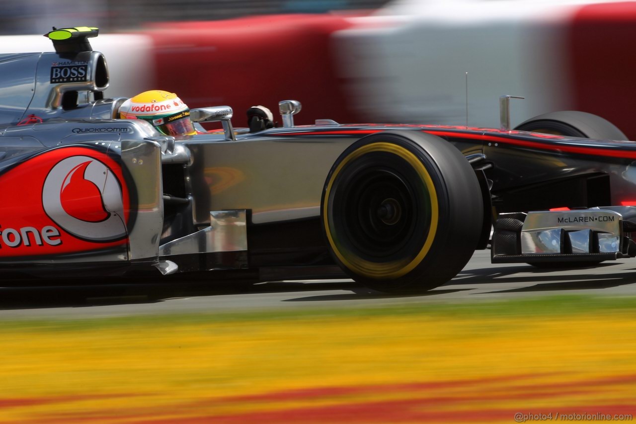 GP CANADA, 09.06.2012- Qualifiche, Lewis Hamilton (GBR) McLaren Mercedes MP4-27 