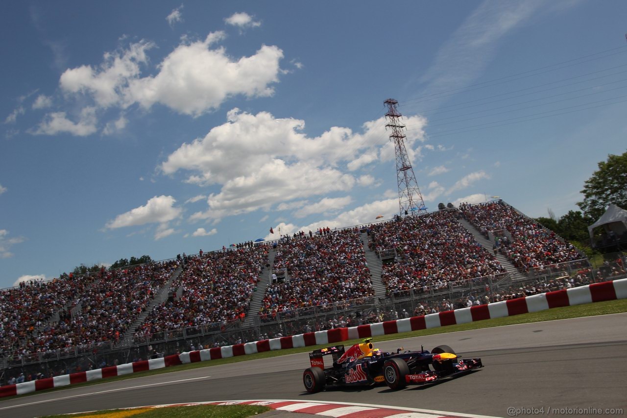 GP CANADA, 09.06.2012- Qualifiche, Mark Webber (AUS) Red Bull Racing RB8 