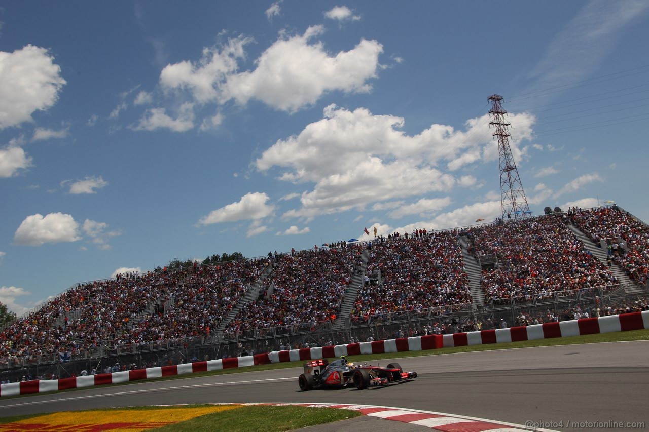 GP CANADA, 09.06.2012- Qualifiche, Lewis Hamilton (GBR) McLaren Mercedes MP4-27 