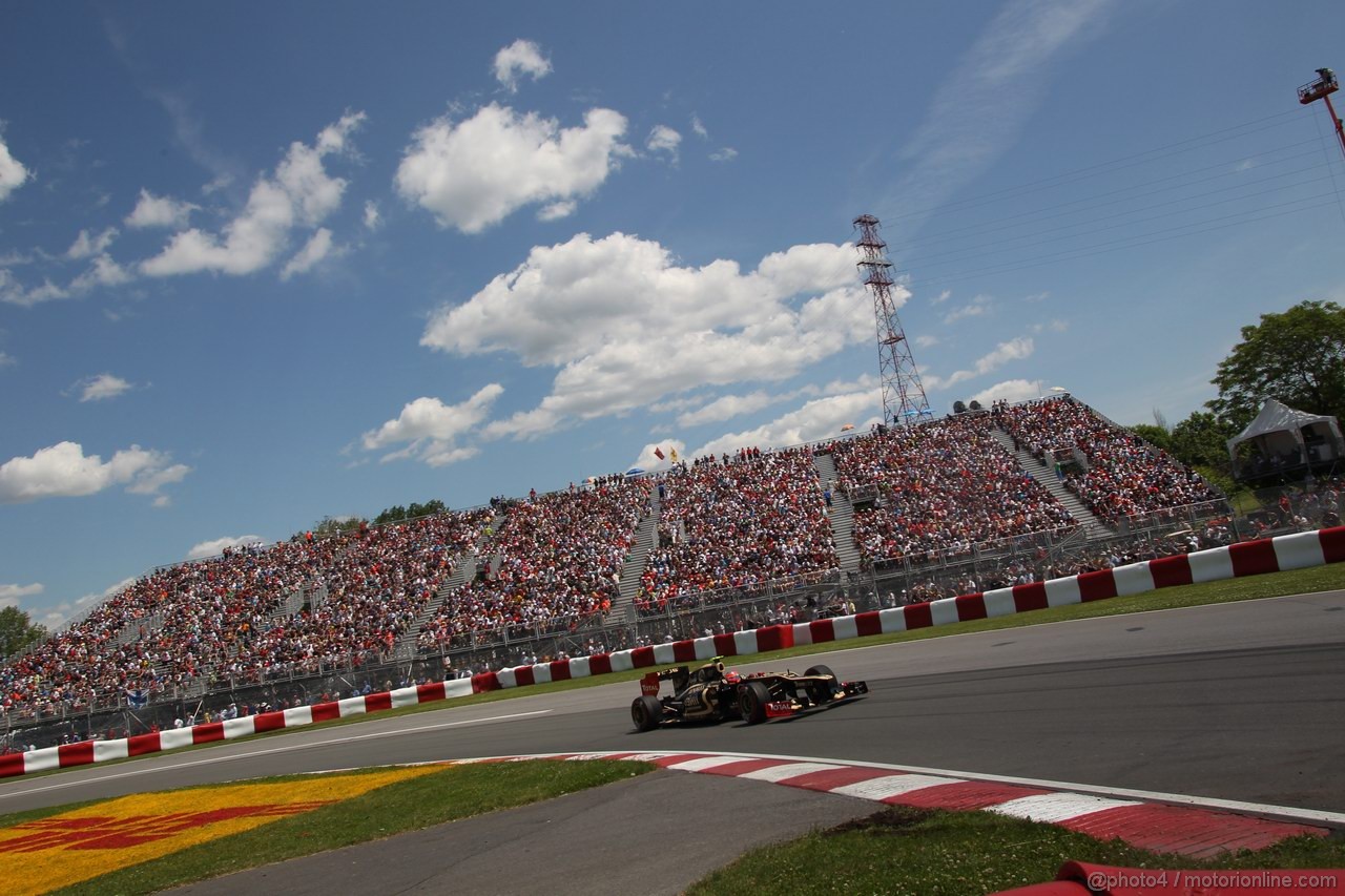 GP CANADA, 09.06.2012- Qualifiche, Romain Grosjean (FRA) Lotus F1 Team E20 