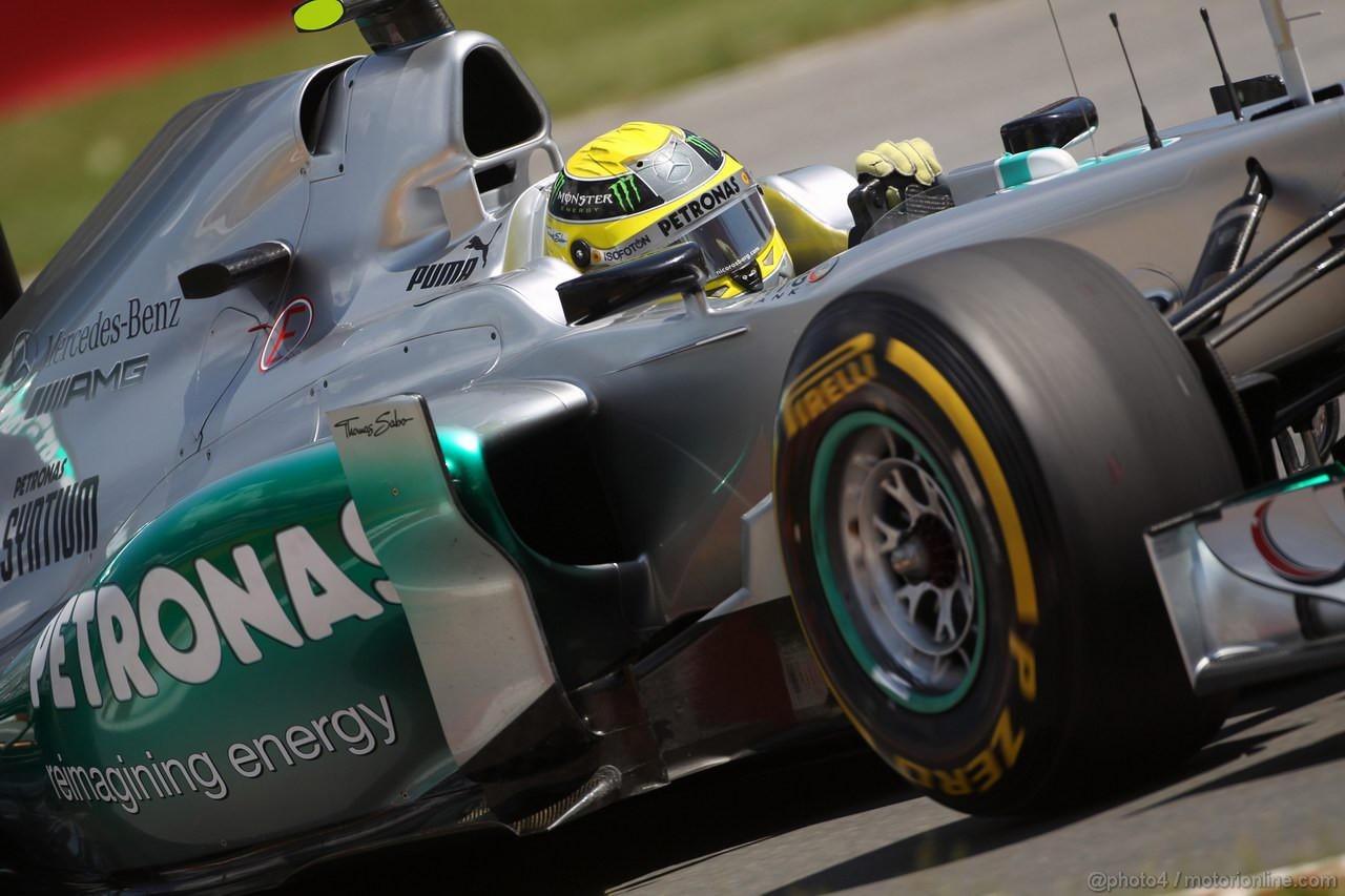 GP CANADA, 09.06.2012- Qualifiche, Nico Rosberg (GER) Mercedes AMG F1 W03 