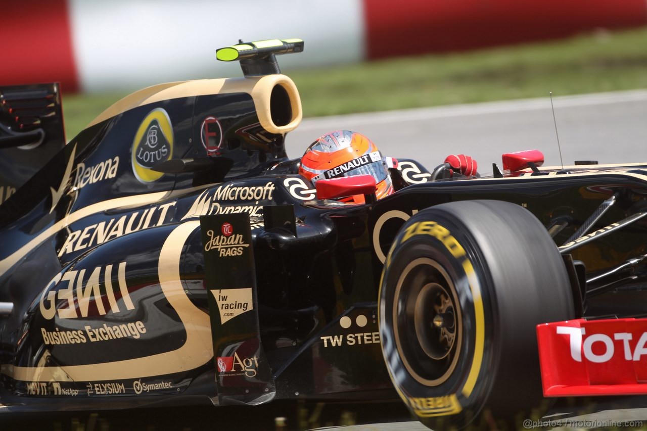 GP CANADA, 09.06.2012- Qualifiche, Romain Grosjean (FRA) Lotus F1 Team E20