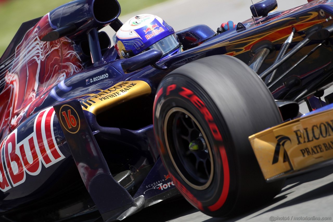 GP CANADA, 09.06.2012- Qualifiche, Daniel Ricciardo (AUS) Scuderia Toro Rosso STR7 