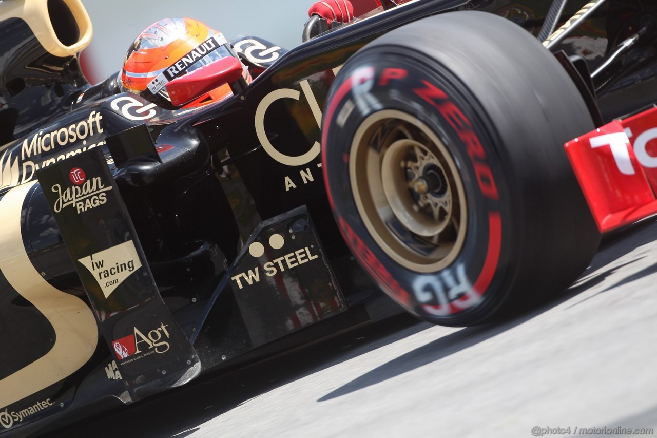 GP CANADA, 09.06.2012- Qualifiche, Romain Grosjean (FRA) Lotus F1 Team E20 