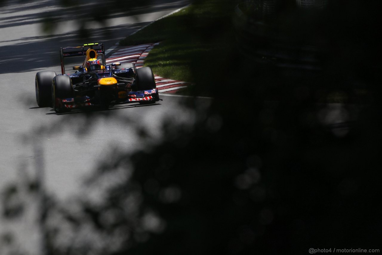 GP CANADA, 09.06.2012- Qualifiche, Mark Webber (AUS) Red Bull Racing RB8 