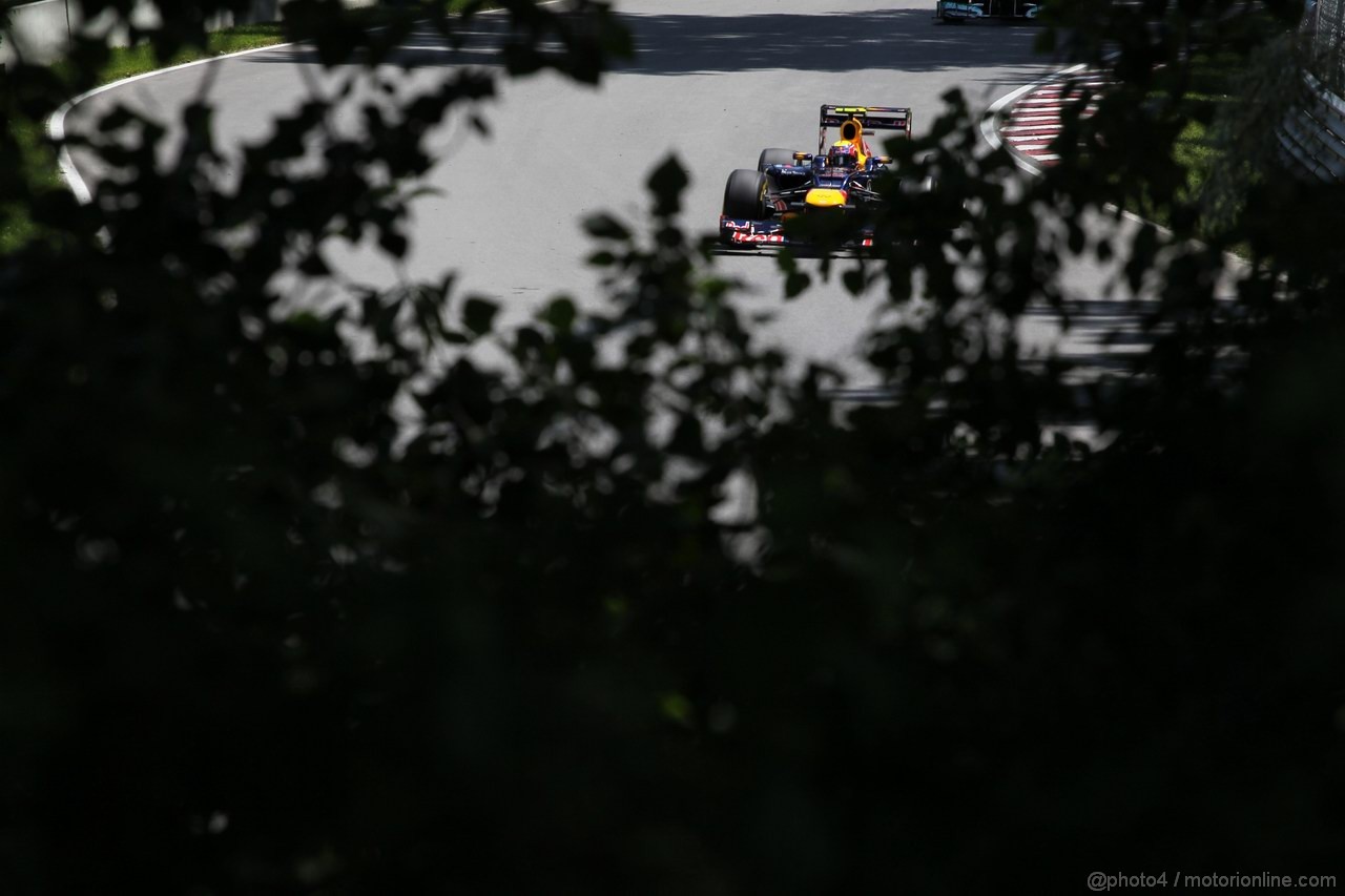 GP CANADA, 09.06.2012- Qualifiche, Mark Webber (AUS) Red Bull Racing RB8