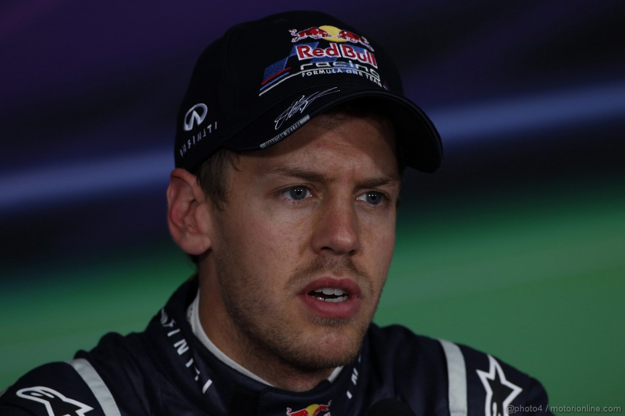 GP CANADA, 09.06.2012- Qualifiche, Conferenza Stampa, Sebastian Vettel (GER) Red Bull Racing RB8