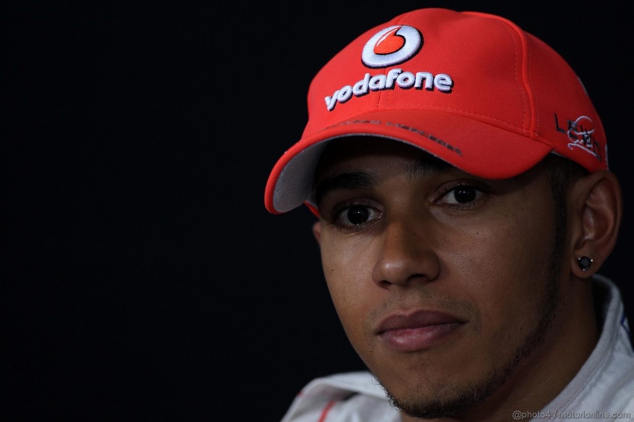 GP CANADA, 09.06.2012- Qualifiche, Conferenza Stampa, Lewis Hamilton (GBR) McLaren Mercedes MP4-27