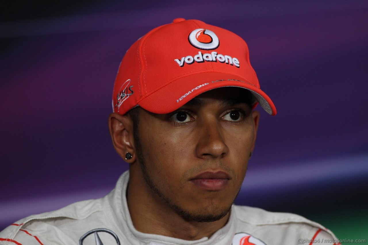 GP CANADA, 09.06.2012- Qualifiche, Conferenza Stampa, Lewis Hamilton (GBR) McLaren Mercedes MP4-27