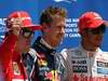 GP CANADA, 09.06.2012- Qualifiche, Sebastian Vettel (GER) Red Bull Racing RB8 pole position, secondo Lewis Hamilton (GBR) McLaren Mercedes MP4-27 e 3à Fernando Alonso (ESP) Ferrari F2012 