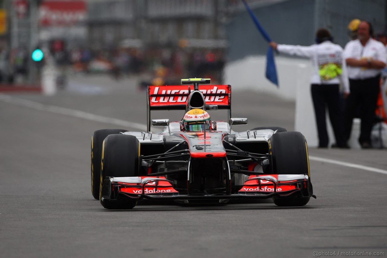 GP CANADA, 08.06.2012- Prove Libere 1, Lewis Hamilton (GBR) McLaren Mercedes MP4-27 