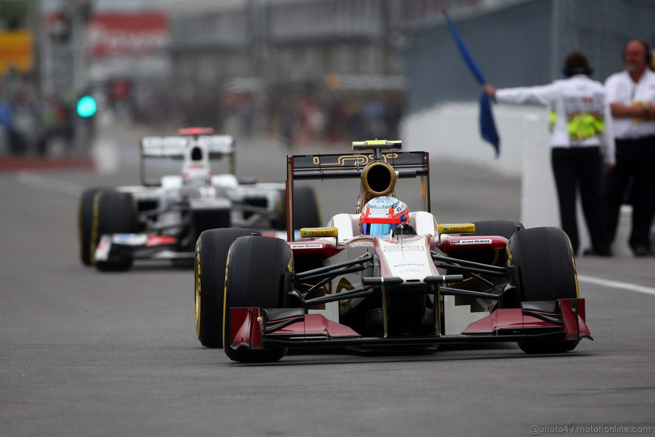 GP CANADA, 08.06.2012- Prove Libere 1, Narain Karthikeyan (IND) HRT Formula 1 Team F112 