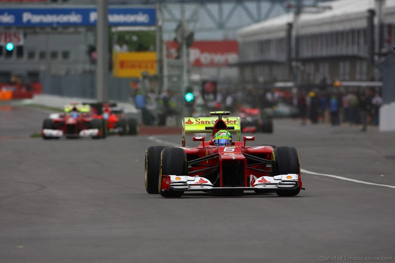 GP CANADA, 08.06.2012- Prove Libere 1, Felipe Massa (BRA) Ferrari F2012 