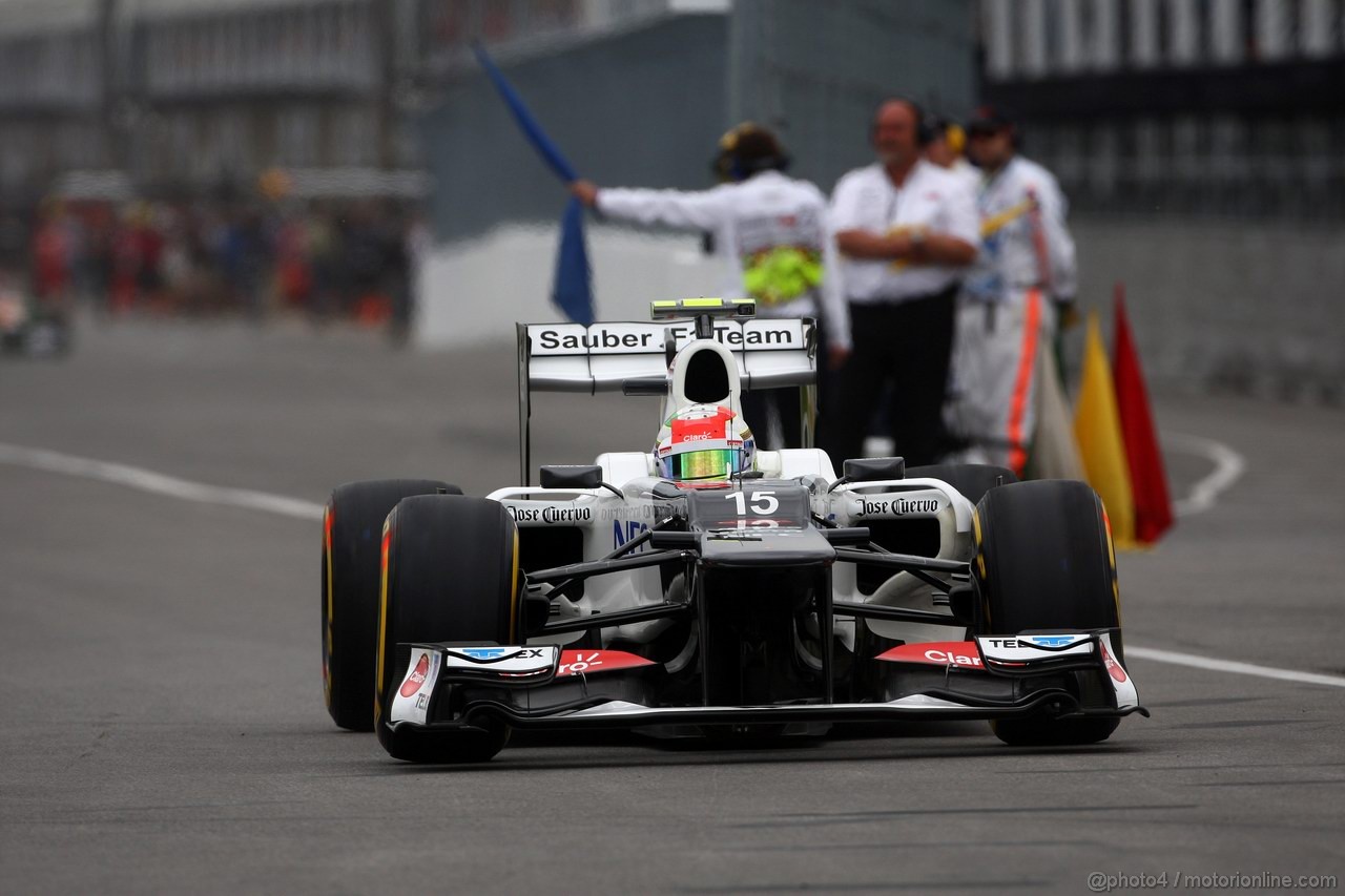 GP CANADA, 08.06.2012- Prove Libere 1, Sergio Pérez (MEX) Sauber F1 Team C31 