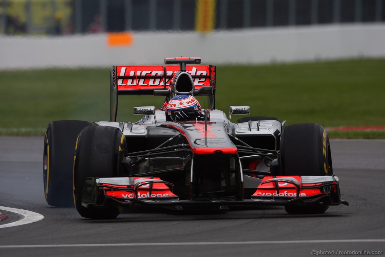 GP CANADA, 08.06.2012- Prove Libere 1, Jenson Button (GBR) McLaren Mercedes MP4-27 
