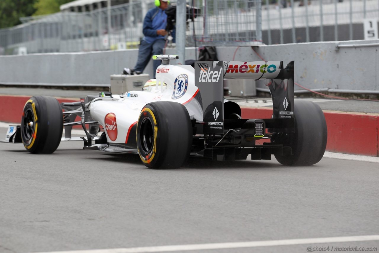 GP CANADA, 08.06.2012- Prove Libere 1, Sergio Pérez (MEX) Sauber F1 Team C31 