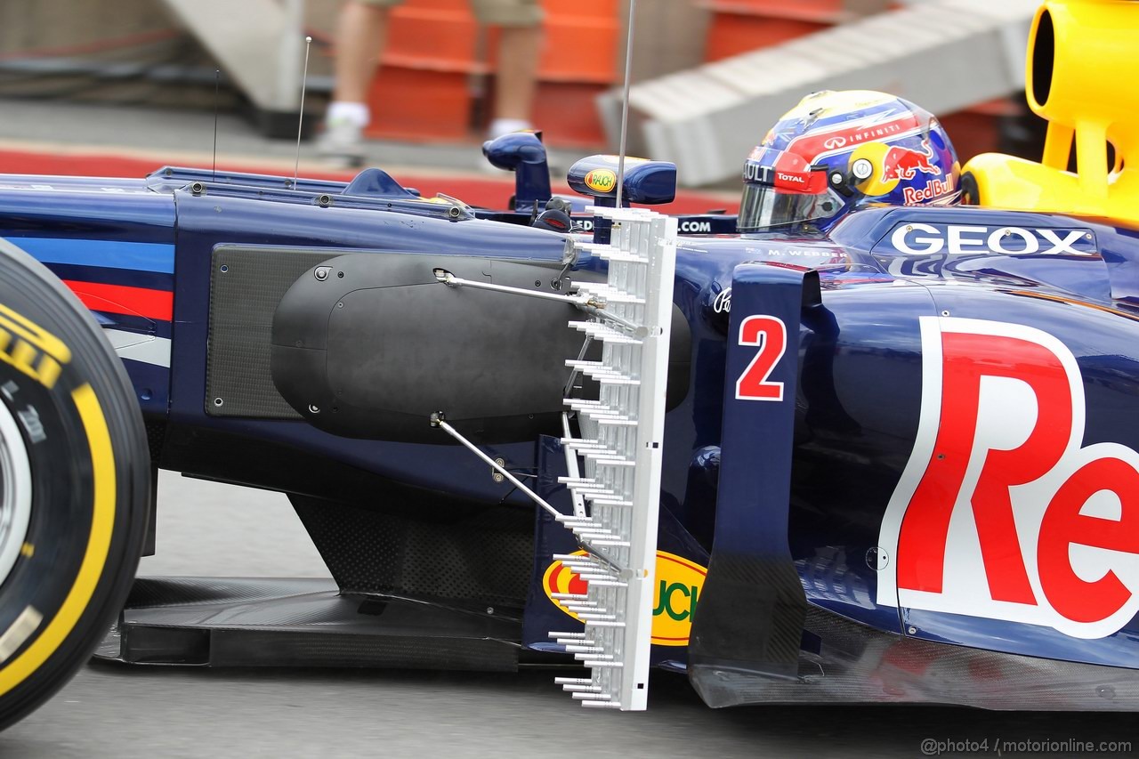GP CANADA, 08.06.2012- Prove Libere 1, Mark Webber (AUS) Red Bull Racing RB8