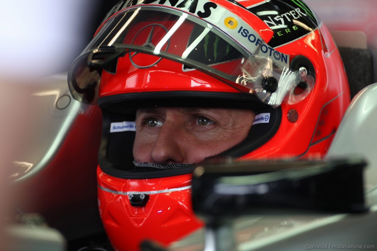 GP CANADA, 08.06.2012- Prove Libere 1, Michael Schumacher (GER) Mercedes AMG F1 W03 