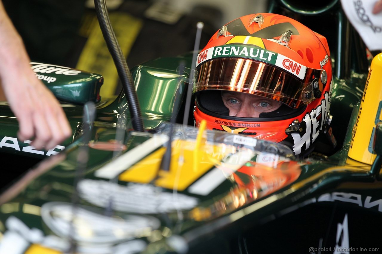 GP CANADA, 08.06.2012- Prove Libere 1, Heikki Kovalainen (FIN) Caterham F1 Team CT01 
