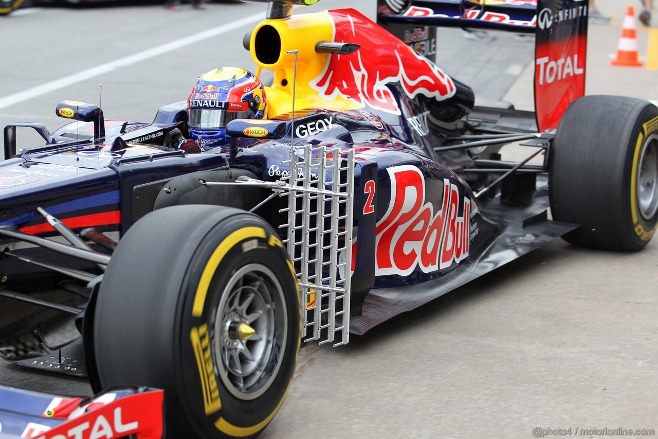 GP CANADA, 08.06.2012- Prove Libere 1, Mark Webber (AUS) Red Bull Racing RB8