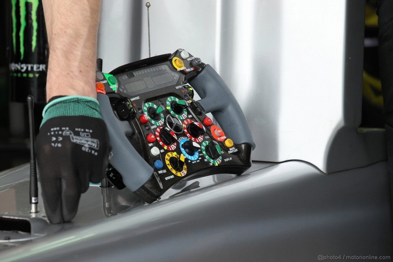 GP CANADA, 08.06.2012- Prove Libere 1, Steering wheel Mercedes AMG F1 W03 