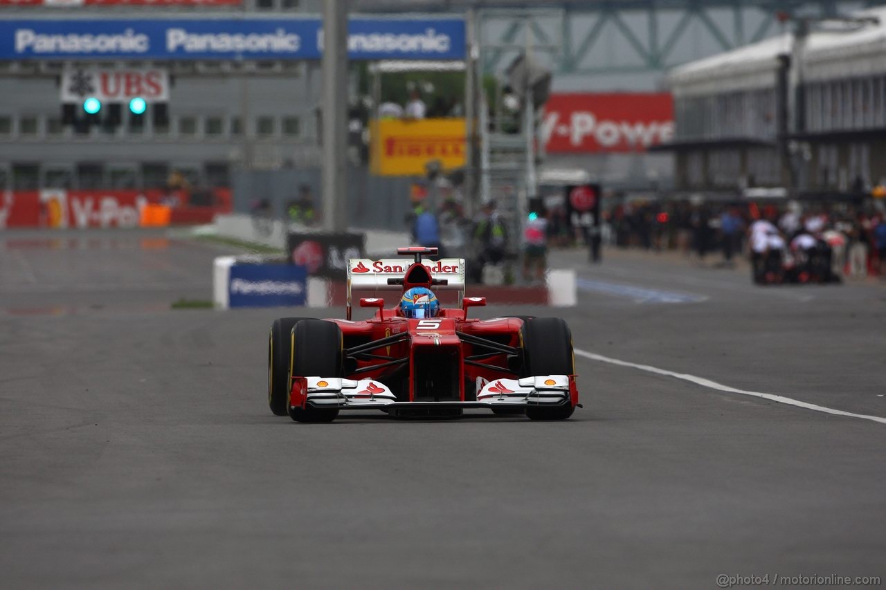 GP CANADA, 08.06.2012- Prove Libere 1,  Fernando Alonso (ESP) Ferrari F2012