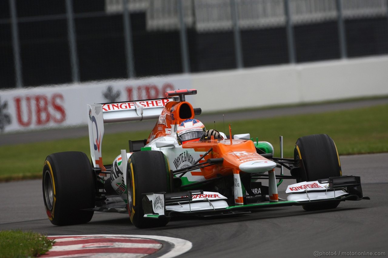 GP CANADA, 08.06.2012- Prove Libere 1, Paul di Resta (GBR) Sahara Force India F1 Team VJM05