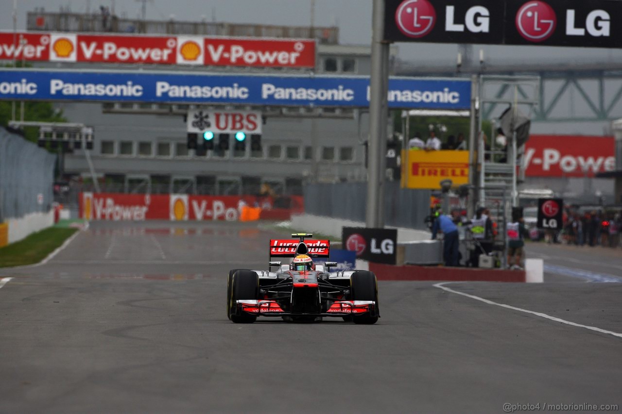 GP CANADA, 08.06.2012- Prove Libere 1,  Lewis Hamilton (GBR) McLaren Mercedes MP4-27
