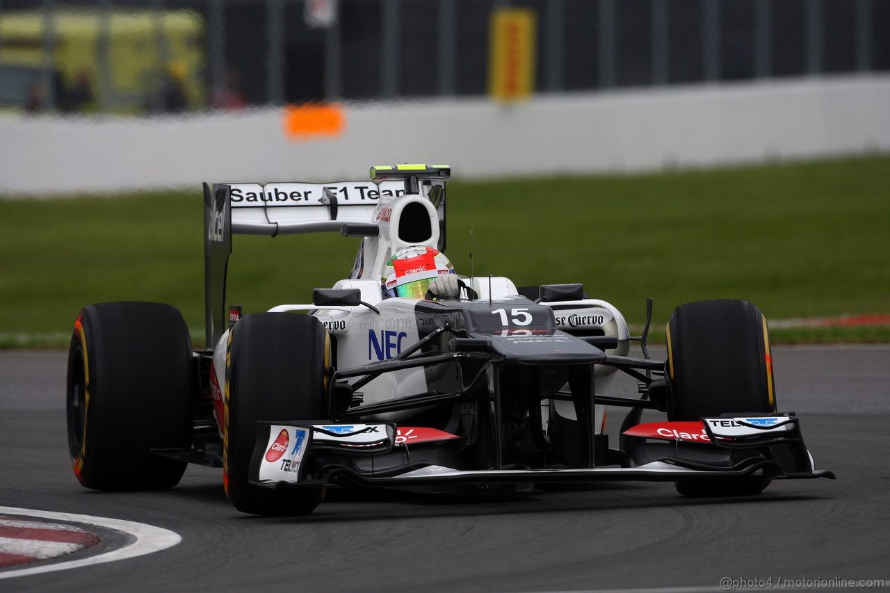 GP CANADA, 08.06.2012- Prove Libere 1,  Sergio Pérez (MEX) Sauber F1 Team C31