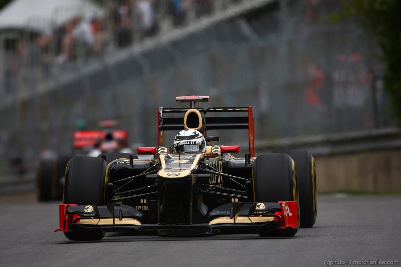 GP CANADA, 08.06.2012- Prove Libere 1,  Kimi Raikkonen (FIN) Lotus F1 Team E20