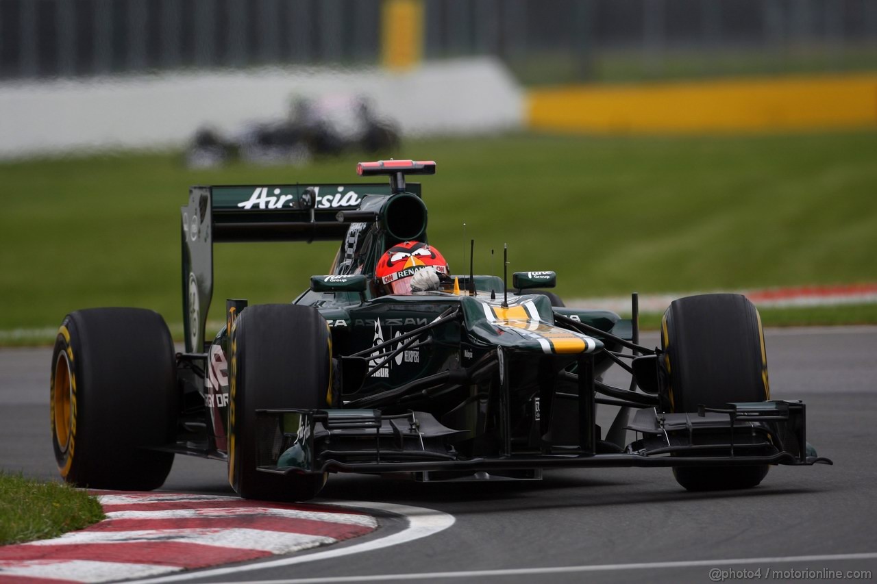 GP CANADA, 08.06.2012- Prove Libere 1,  Heikki Kovalainen (FIN) Caterham F1 Team CT01 