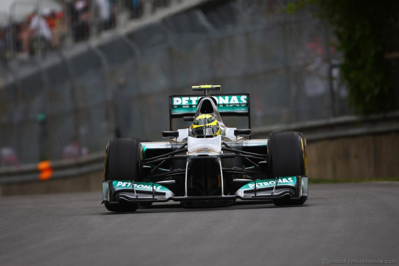 GP CANADA, 08.06.2012- Prove Libere 1,  Nico Rosberg (GER) Mercedes AMG F1 W03 