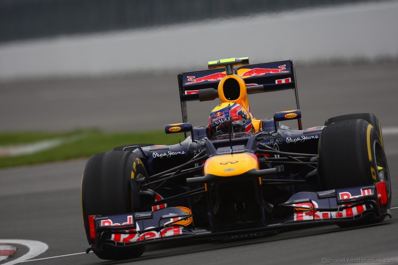 GP CANADA, 08.06.2012- Prove Libere 1,  Mark Webber (AUS) Red Bull Racing RB8 