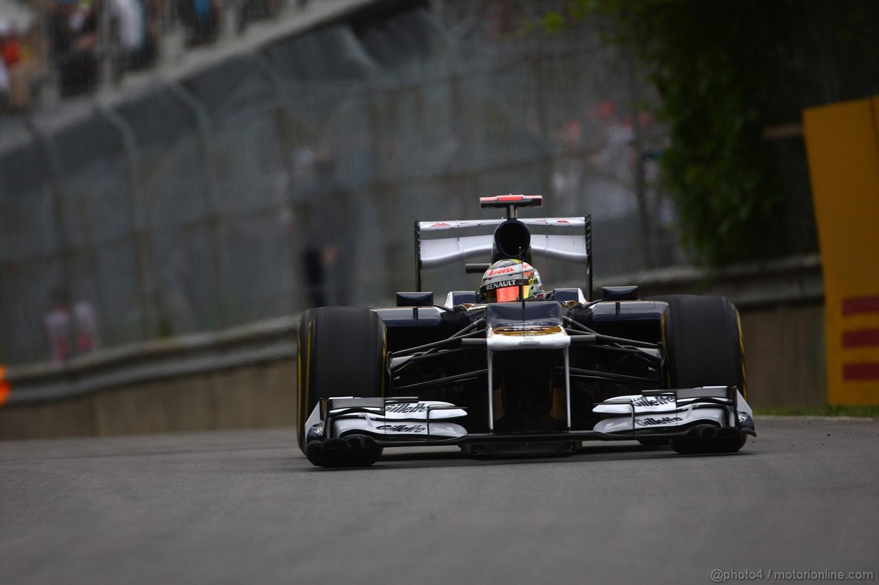 GP CANADA, 08.06.2012- Prove Libere 1,  Pastor Maldonado (VEN) Williams F1 Team FW34