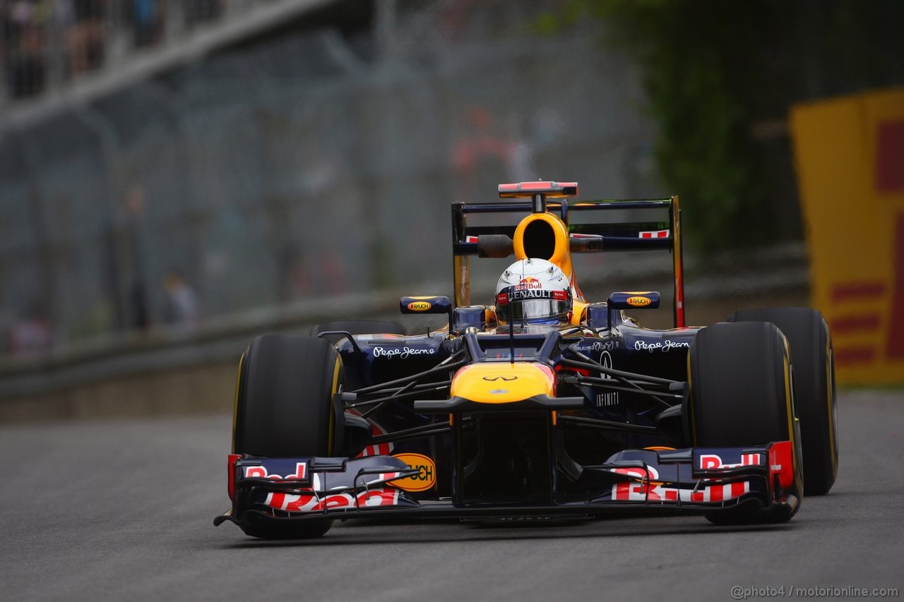GP CANADA, 08.06.2012- Prove Libere 1,  Sebastian Vettel (GER) Red Bull Racing RB8 