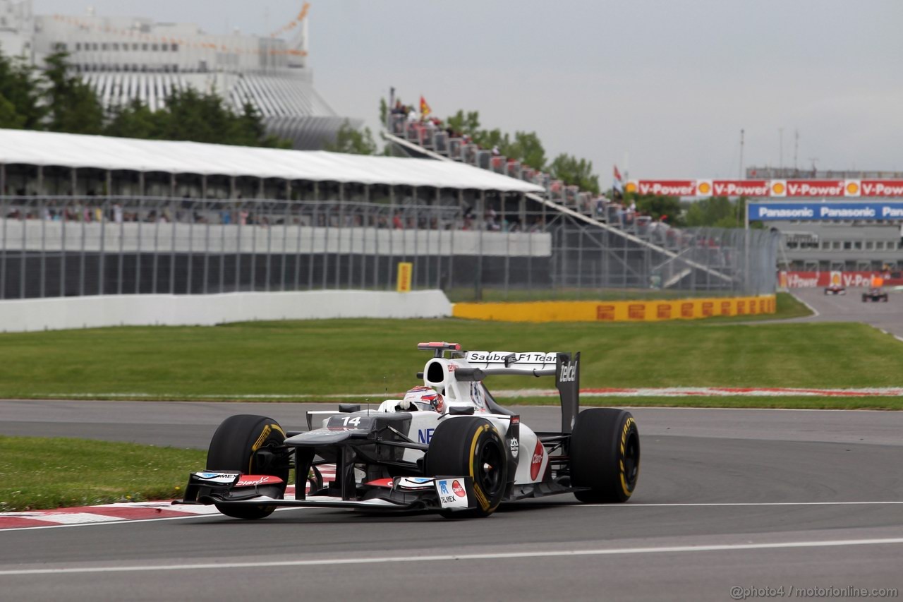 GP CANADA, 08.06.2012- Prove Libere 1,  Kamui Kobayashi (JAP) Sauber F1 Team C31 