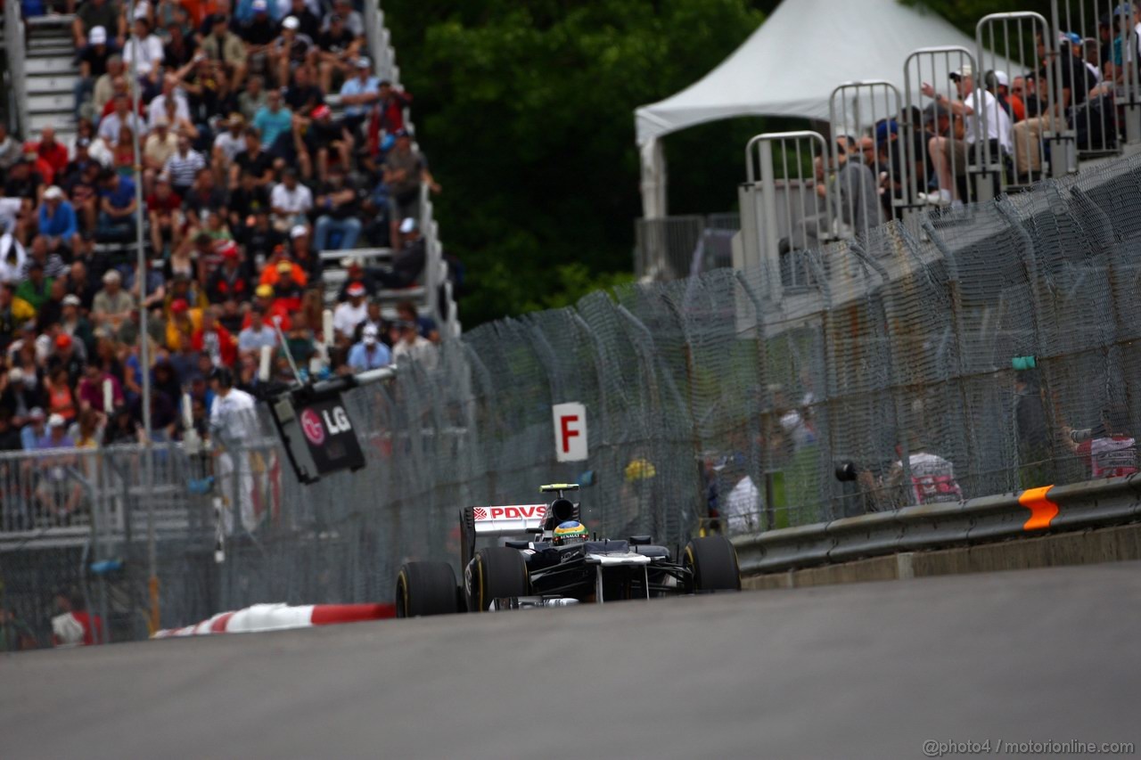 GP CANADA, 08.06.2012- Prove Libere 1,  Bruno Senna (BRA) Williams F1 Team FW34 