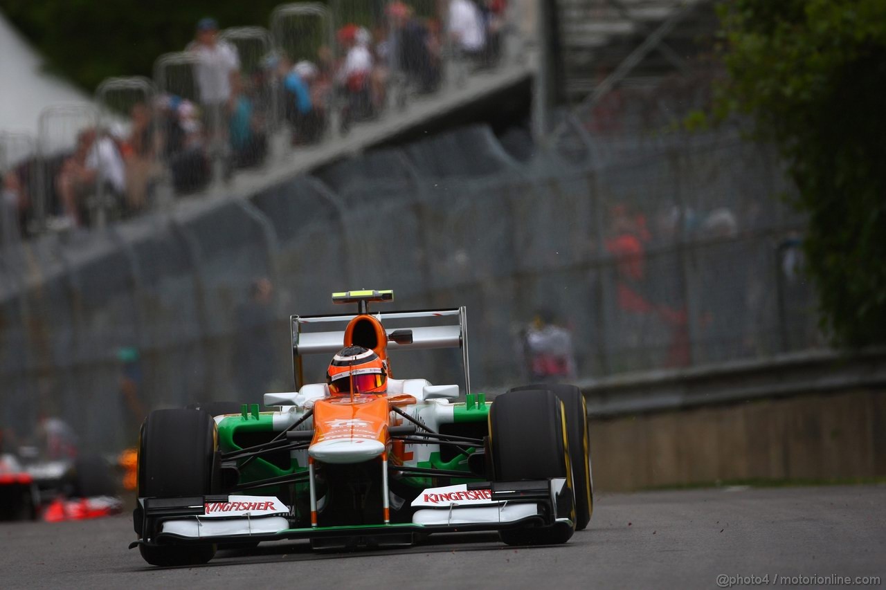 GP CANADA, 08.06.2012- Prove Libere 1,  Nico Hulkenberg (GER) Sahara Force India F1 Team VJM05